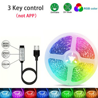 Đèn Led RGB Dải Đèn Led 1M-10M Có Điều Khiển Ứng Dụng Ruy Băng Linh Hoạt Luces Led Băng Cho Phòng Trang Trí Phòng Ngủ