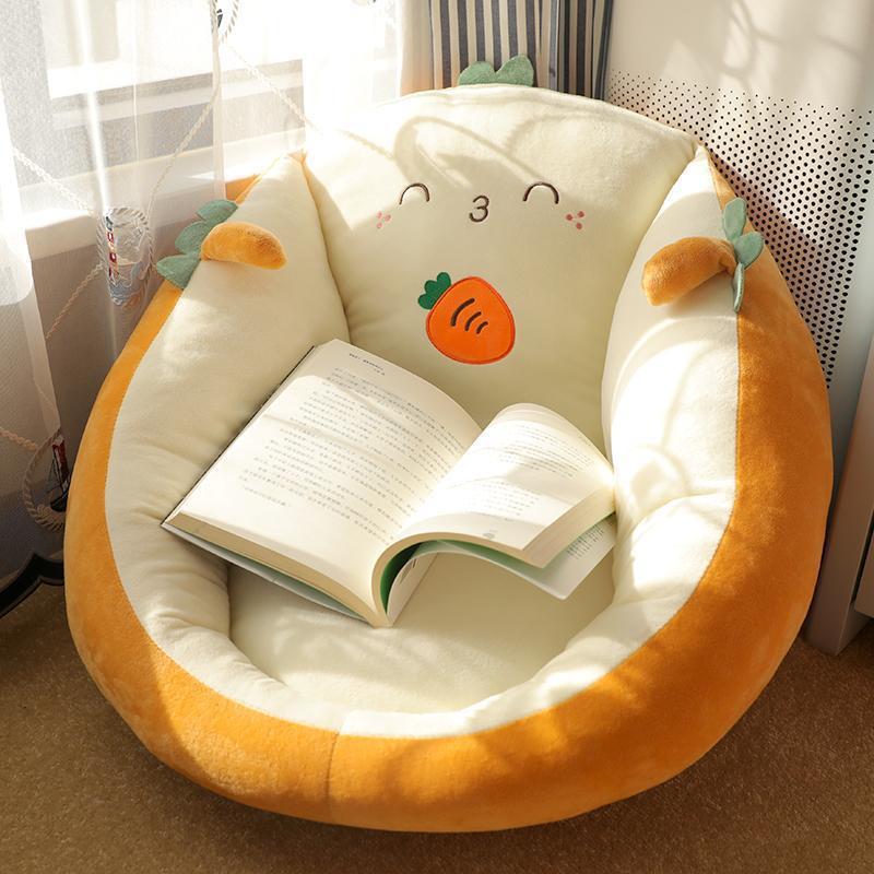 Đệm tựa lưng lười biếng- Đệm sàn Tatami dày siêu dày, Thích hợp cho phòng ngủ, cửa sổ vịnh, nhà cho thuê, thiết kế hoạt hình dễ thương