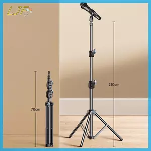 LJF 1.7 2.1M Mic Boom Chân Đế 66CM Kẹp Thanh Ngang Giá Đỡ Điện Thoại Cho VN