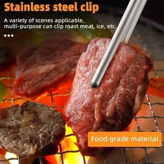 1 / 3 Kẹp Thực Phẩm Nhà Bếp Bằng Thép Không Gỉ S / M / L - Kẹp BBQ Chống Trơn Trượt Đa Năng