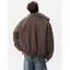 Áo khoác da lộn nam TIANLESIWEI độn cotton, phong cách Mỹ, phù hợp unisex, chất lượng cao