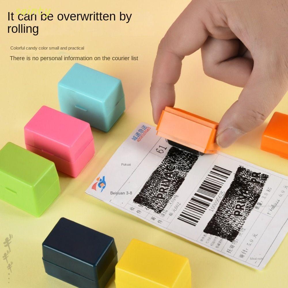 SAINTY Privacy Smear Confidential Stamp, Privacy Stamp Con lăn bảo mật ...