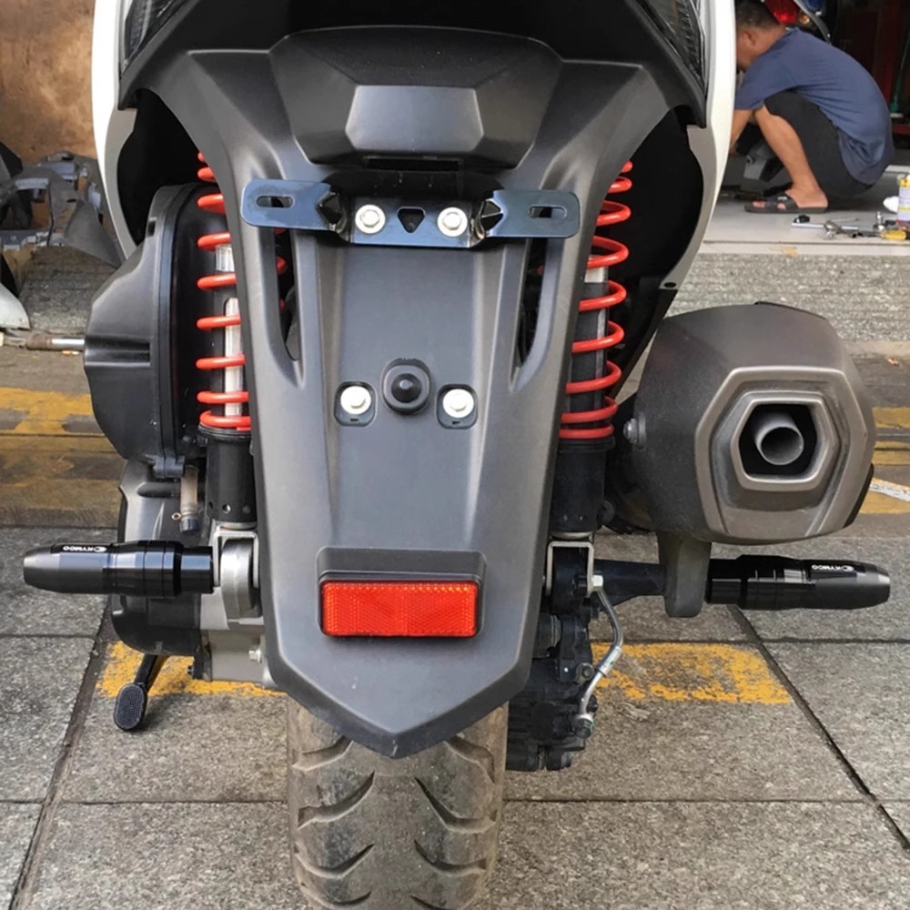 Thích hợp cho Honda ADV160 150 350 19-24 Ống xả Đế chống sốc Bóng chống sốc Thanh bảo vệ cao su