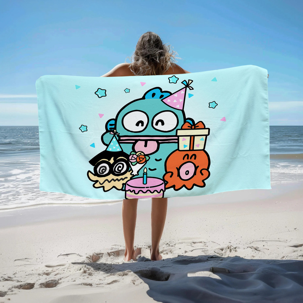 Khăn tắm Sanrio Hangyodon, Khăn tắm bể bơi đi biển, Quà tặng kỷ niệm sinh nhật
