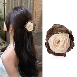Vuốt Tóc Camellia Sang Trọng, Chống Trơn Trượt - Kẹp Tóc và Mũ Đội Đầu Phù Hợp Tóc Mỏng Đến Dày