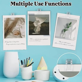 10 / 20 / 30 Cái Kẹp Trong Suốt Dính Đa Năng - DIY Treo Tường Poster Giấy Nhựa Kẹp Cố Định Đồ Dùng Học Sinh