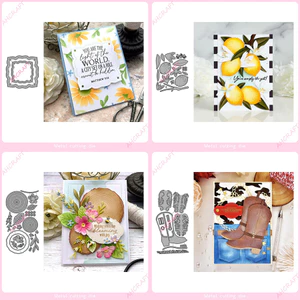 Lemon Stump Boots Kim Loại Carbon Cắt Thép Khuôn DIY Dập Nổi Mẫu Sổ Lưu Niệm Album Ảnh Thiệp Chúc Mừng Cắt Chết Giấy Nghệ Thuật Khuôn