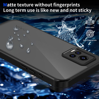 Dành Cho Vivo V20 / V21 / V21E 4G / 5G Ốp điện thoại Cứng Trong Suốt Da-Cảm Giác Mềm Khung TPU Chống Sốc Mỏng