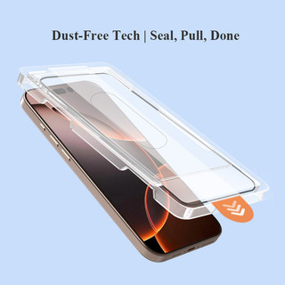 Tấm bảo vệ màn hình kính cường lực không bụi Lereach cho iPhone 17 / 16 / 15 / 14 / 13 / 12 / 11 / Xs Pro Max / plus / mini / air Auto-Adhesion
