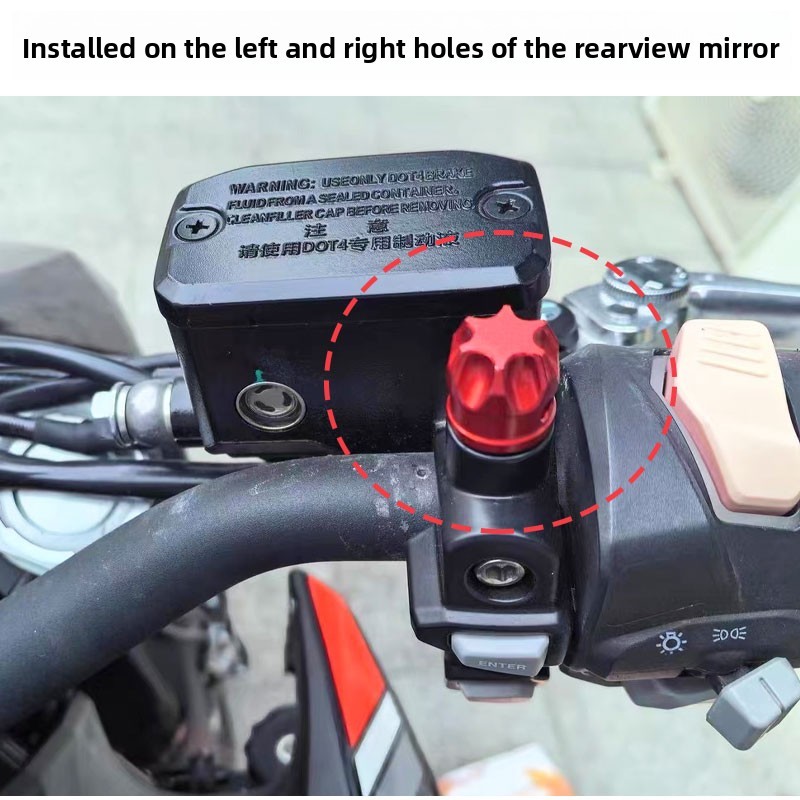 Dành Cho Xe Honda ADV160 / ADV150 PCX160 Forza350 Gương Gắn Lỗ Nắp Bu Lông Cắm Phụ Kiện