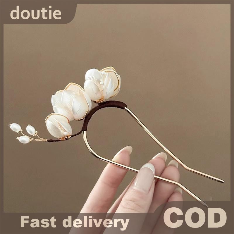 Doutie Kẹp Tóc Hợp Kim Thiết Kế Mộc Lan - Phong Cách Thanh Lịch Vintage