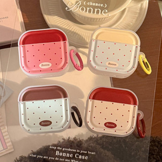 Chấm bi tương phản Hàn Quốc cho AirPods Pro3 [2025] AirPods Pro2 Pro 4 3 2 1 Vỏ tai nghe Apple Vỏ không dây Bluetooth thế hệ thứ 4 Màu hồng Xanh vàng