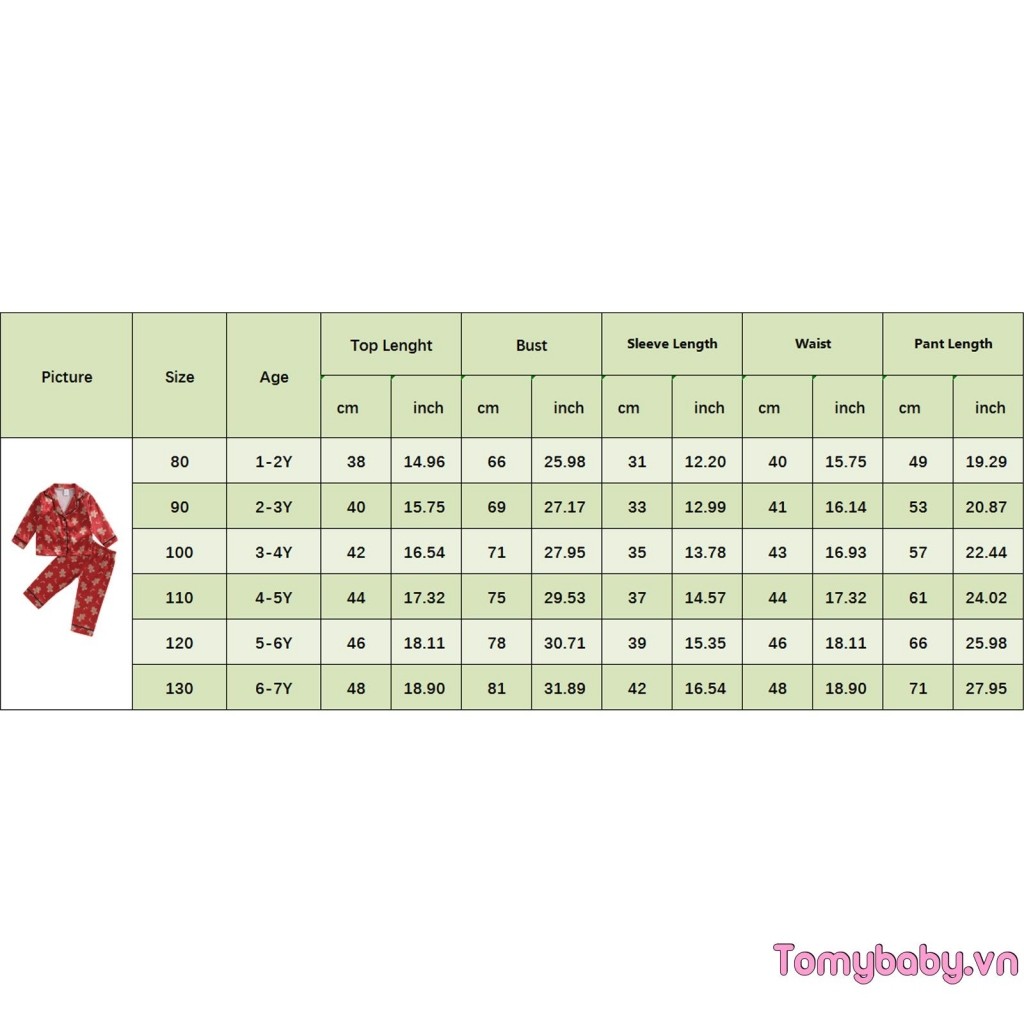 Bộ 2 Bộ Đồ Ngủ Trẻ Em Giáng Sinh Tay Dài Bánh Gừng In Nút Áo Sơ Mi + Quần Đồ Ngủ