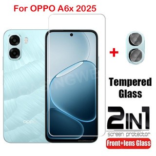 OPPO A6x 2025 Cho Oppo A6x A6 X A6 Pro A6t A6s 4G 5G Full Cover Kính Cường Lực Mặt Trước Phim Bảo Vệ Màn Hình Mặt Sau Ống Kính Máy Ảnh Phim Bảo Vệ