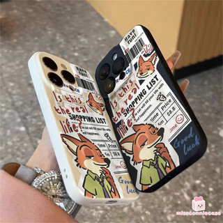 Ốp Lưng Cho Iphone 11 15 16 13 14 17 12 Pro Max 7Plus 16 15 8 14 7 Plus Air XR XS X Max SE Báo Graffiti Dễ Thương Judy Nick Cặp Đôi Nếp Nhăn Không Đều Matte Cover