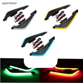 [sportoutdoor] 2 Chiếc Gió Cố Định Có Đèn LED Dính Trang Trí Miếng Dán Xe Máy Mặt Trước Cánh Gió Winglets Bộ Cánh Khí Động Học Cánh [out]