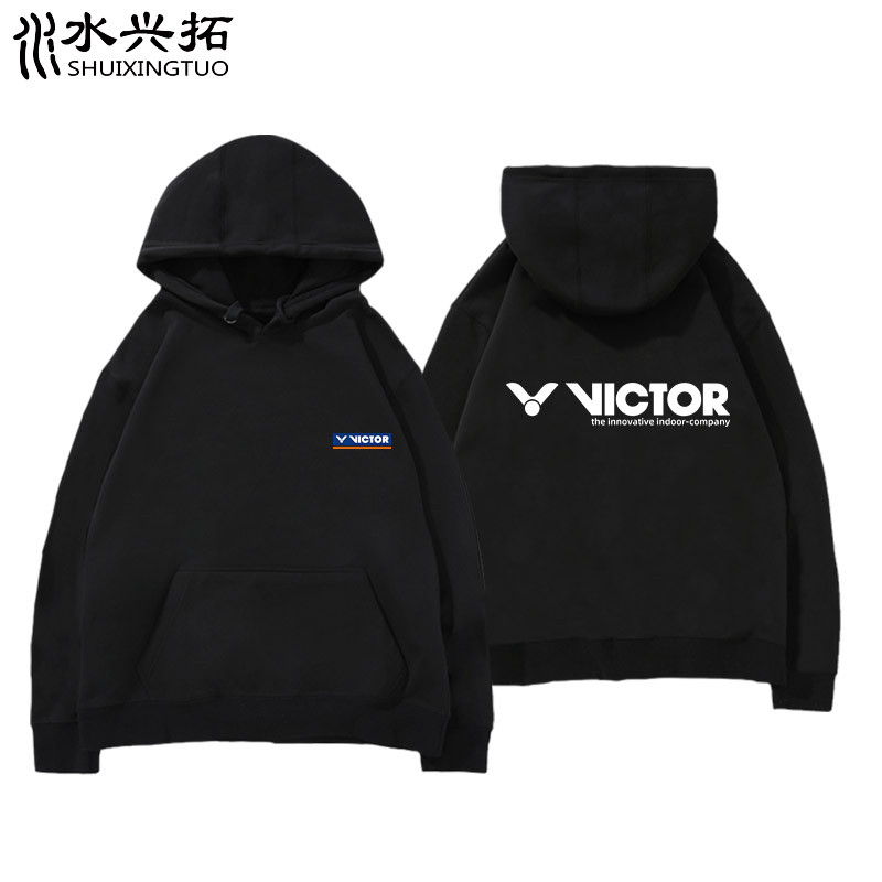 VICTOR Áo khoác cầu lông Unisex kèm mũ trùm đầu, form rộng - Mã 1205