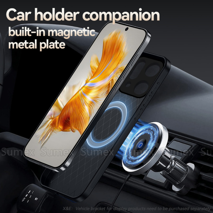 Vỏ bọc giá đỡ ô tô từ tính bằng da sang trọng cho OPPO Reno14 F Reno 14 Pro 14F 5G Vỏ điện thoại TPU mềm chống sốc Vỏ lưng chống rơi OPO Reno14F CPH2737 CPH2739 CPH2743 2025