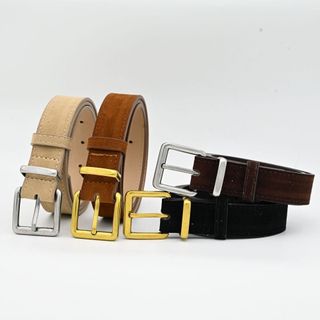 Thắt lưng nữ NCE da lộn, khóa chốt - Thiết kế thời trang cho quần jean