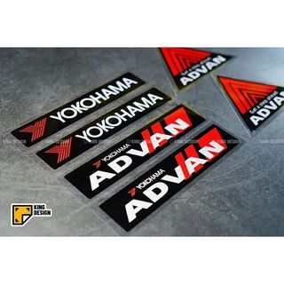 Nhãn Dán Xe Hơi Yokohama ADVAN Yokohao Nhãn Dán Phản Quang Bánh Xe Sửa Đổi Xung Quanh Miếng Dán Chống Trầy Xước Chặn Nhãn Dán Trang Trí