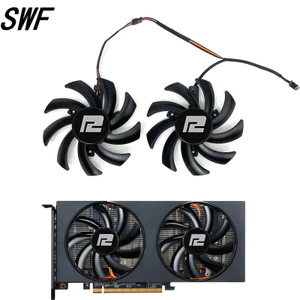 Mới 85mm Quạt Làm Mát Cho Powercolor RX 6700 6650 6600 XT RX 5700 5600 XT V2 Fighter Card Đồ Họa Quạt Làm Mát