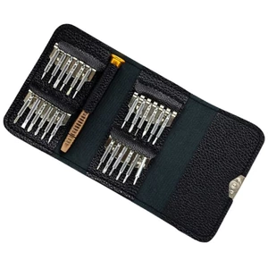 EDB * Bộ tuốc nơ vít chính xác 25 trong 1 Tua vít máy tính Công cụ sửa chữa chuyên nghiệp có vỏ da cho điện thoại máy tính xách tay
