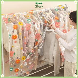 NOOKSTORY Bọc bảo quản quần áo chống bụi, chống thấm nước, dày, dung tích lớn, treo sắp xếp