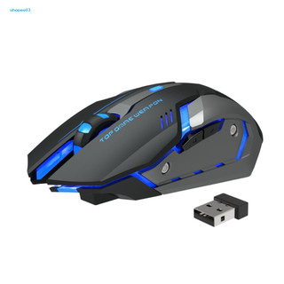 [Ky] T1 Chuột chơi game không dây quang USB có đèn nền im lặng có thể sạc lại 24G tiện dụng