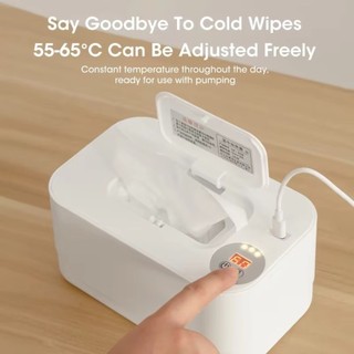 Máy hâm nóng khăn lau trẻ em ALMA1, Màn hình LED USB Charge Khăn ướt, Hộp sưởi ấm khăn ăn điều chỉnh nhiệt độ Sử dụng tại nhà