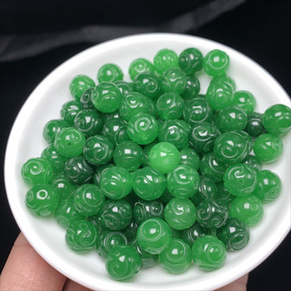 ((5 cái) Ngọc mã lai rồng bóng giấy 10mm - Phụ kiện tự làm vòng tay)