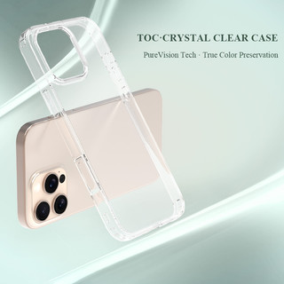 Lereach cho iPhone 17 / 16 / 15 / 14 / 13 / 12 / 11 / Xs Pro Max / plus / mini / air Phone Case TPU + Acrylic Chống Sốc Bảo Vệ Trong Suốt