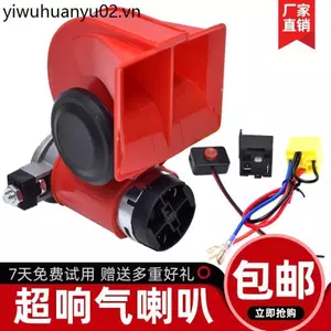 Xe Hơi Sừng Ốc 12v Siêu To Xe Máy Còi 24v Xe Tải Sừng Điện Sửa Đổi Còi Chống Thấm Nước Đa Năng