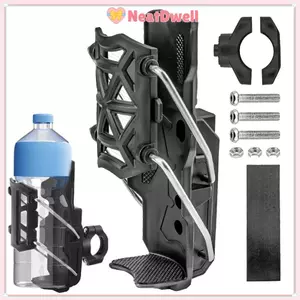 Giá đỡ bình nước NEATDWELL, lồng chai xe đạp đa năng màu đen xoay 360 độ, phụ kiện phù hợp cho xe đạp và xe máy