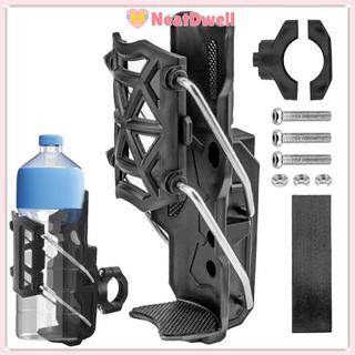 Giá đỡ bình nước NEATDWELL, lồng chai xe đạp đa năng màu đen xoay 360 độ, phụ kiện phù hợp cho xe đạp và xe máy