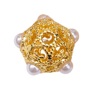 Phụ kiện ngọc trai dát Zircon, vòng tay/cổ mạ vàng, miếng đệm, phụ kiện trang sức
