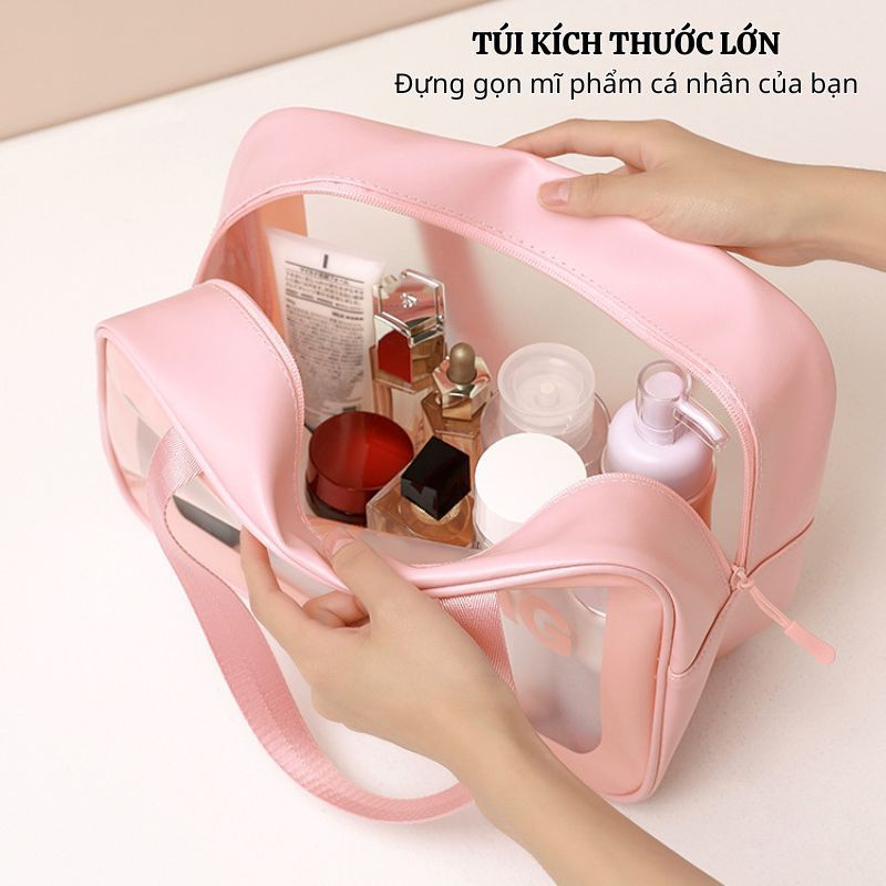 Túi Đựng Mỹ Phẩm 3 Size ENODA HOME, Túi Trong Suốt Đựng Đồ Trang Điểm, Đồ Cá Nhân Tiện Lợi TuiPVC001