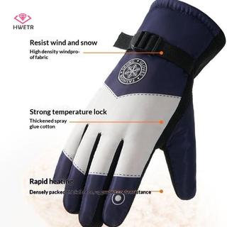 Găng Tay Unisex Mùa Đông Chống Thấm Nước và Lông Cừu Ấm Áp - Phù Hợp cho Trượt Tuyết, Đi Xe Máy và Xe Đạp