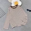 Áo Thun Bigsize Kẻ Sọc Ngang Form Rộng Cho Nữ Chubby Vải Cotton Co Giãn Thoáng Mát A311