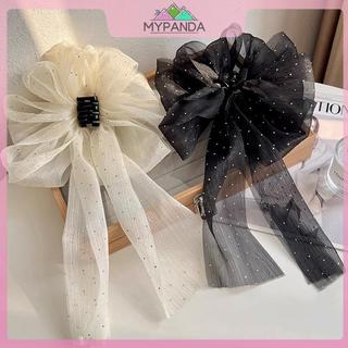 MYPANDA Thời Trang Nơ Lớn Vuốt Tóc Kẹp Siêu Cổ Tích Tính Khí Mũ Đội Đầu Nữ Ngọt Ngào Phụ Kiện Tóc.