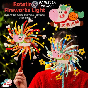 FANIELLAPOWELL Pháo hoa Twist Stick DIY Set, Pháo hoa đầy màu sắc phát sáng Đồ chơi trẻ em Đồ dùng xoay Đèn lồng pháo hoa, Đèn pháo hoa năm DIY thủ công