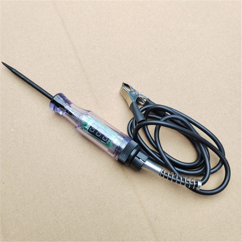 【24H】Bút Thử Điện Áp Xe Ô Tô DC 6V-120V Máy Kiểm Tra Mạch Điện Có Đèn Báo, Đầu Dò Kim Sắc Nhọn Siêu Bền