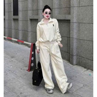 Sét bộ đồ thêu ngựa có khoá cổ chất nỉ 2da  mịn ấm lên phom xinh-túi díppp  -thuba94