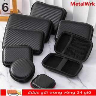 Túi đựng tai nghe METALWRK, Hộp lưu trữ phụ kiện kỹ thuật số EVA chống sốc, Bộ sắp xếp cáp dữ liệu đa năng bền di động