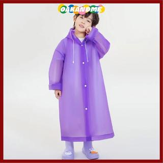 Áo mưa EVA Oakandme cho trẻ em và người lớn, bền bỉ, chống thấm nước
