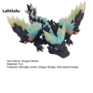 Lahtialu 3d in Hình Rồng Hình Con Rồng Có Thể Tạo Hình 3D in Hình Rồng Bay Phát Sáng Trong Bóng Tối Với Khớp Di Chuyển Được – Đồ Chơi Thần Tài Rồng Khớp Nối Cho Gia Đình