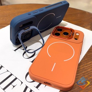 Ốp điện thoại bảo vệ ống kính cao cấp cho IPhone 17 Pro Max 17Air 11 12 13 14 15 16 Pro Max Plus Vỏ từ tính silicon Vỏ chống sốc