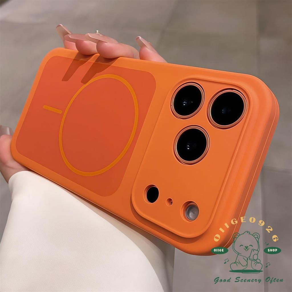 【 Ốp lưng iPhone17 】 Vỏ điện thoại từ tính dạng lỏng Candy Color Skin Sense iPhone17 Pro Max 16 15 cho vỏ iPhone Vỏ mềm silicon TPU chống sốc