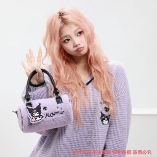Sanrio Chính Hãng Hello Kitty KT Sang Trọng Túi Xi Lanh Thu Đông Thêu Hoạt Hình Dễ Thương Túi Bảo Quản Dễ Thương Túi Messenger Dễ Thương 12.2 0GC3