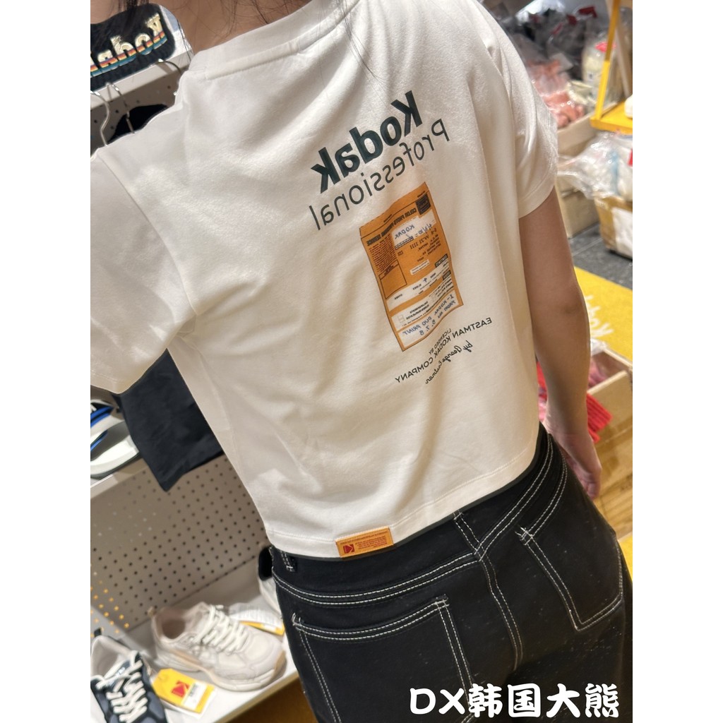 Bán Áo thun nam ngắn tay in hình KODAK thời trang hàn quốc Áo thun cổ tròn dáng rộng Unisex