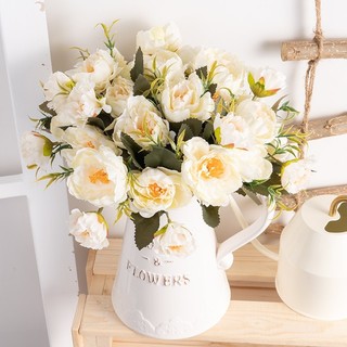Bó Hoa Mẫu Đơn Giả Hoa Hồng Lụa Cao Cấp Decor Trang Trí Nhà Cửa Cẩm Tú Cầu Retro Châu Âu 30cm Để Bàn Phòng Khách Tiệc Cưới Sang Trọng Phụ Kiện Chụp Ảnh Đạo Cụ Bình Cắm Sẵn Sắc Màu Vintage Quà Tặng Đẹp Lung Linh Giống Thật Tinh Tế Đẳng Độc Đáo Mới Nhất